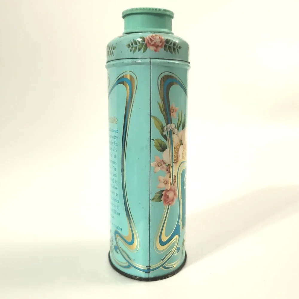 Avon 1977 Anniversary  Keepsake Tin 91st Special Edition Decoration Floral 5.25